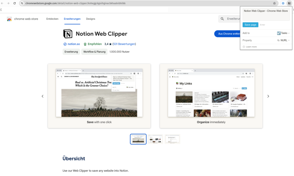 Notion Web Clipper Plugin